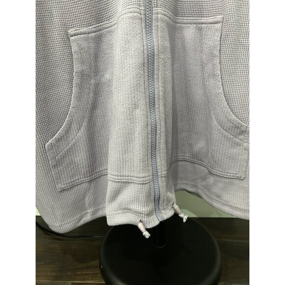 Blast Lilac Waffle Knit Zip Up Hoodie Jacket Plus Sz 1X - Picture 5 of 8
